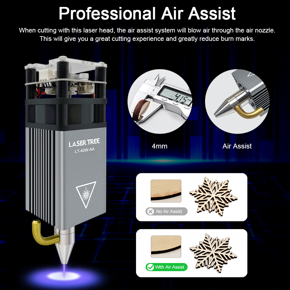 LASER TREE 5W Air Assist Metal - огляд і ціна Industrial Laser Engraver