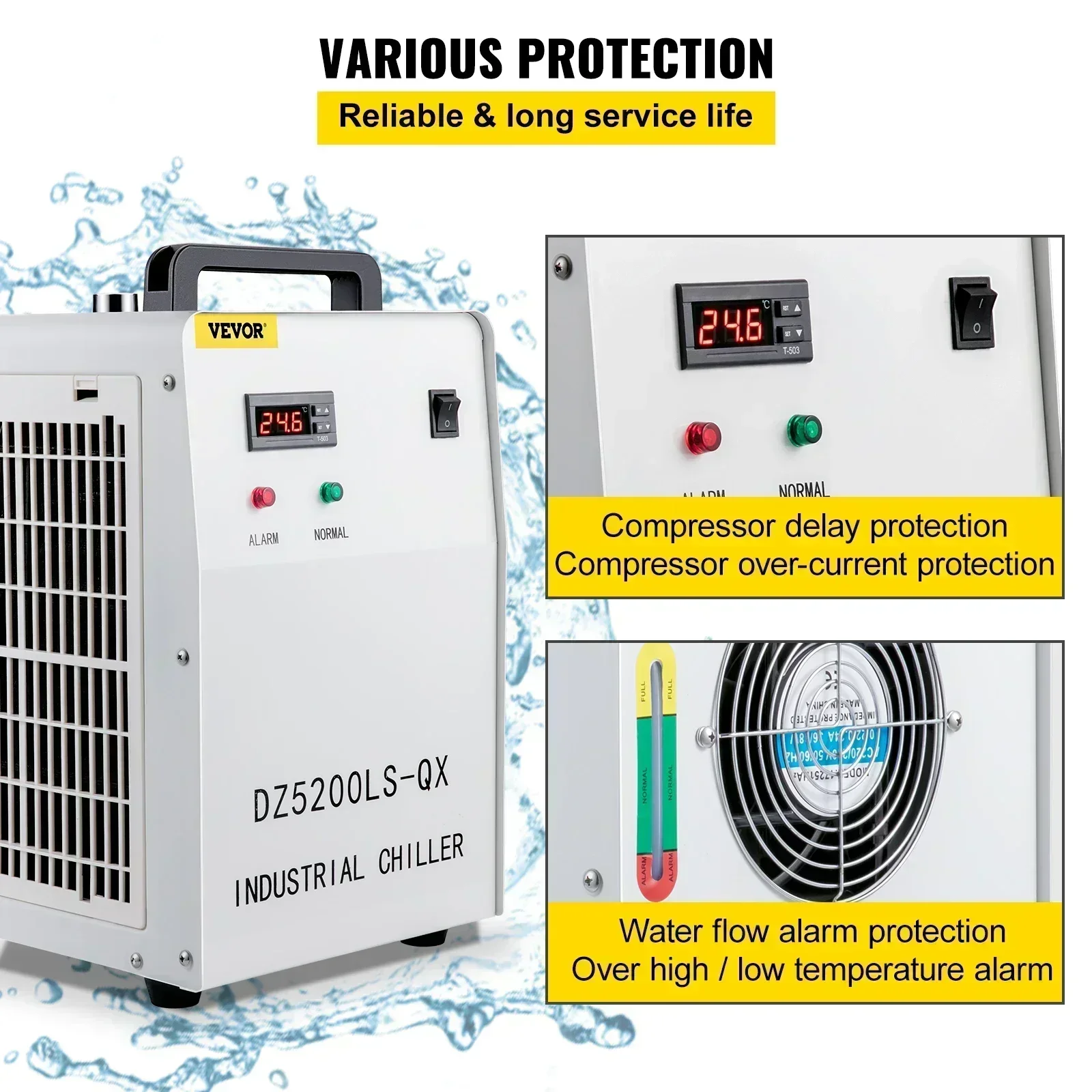 Industrial Cooling Water Chill - огляд і ціна Laser Industrial Chiller