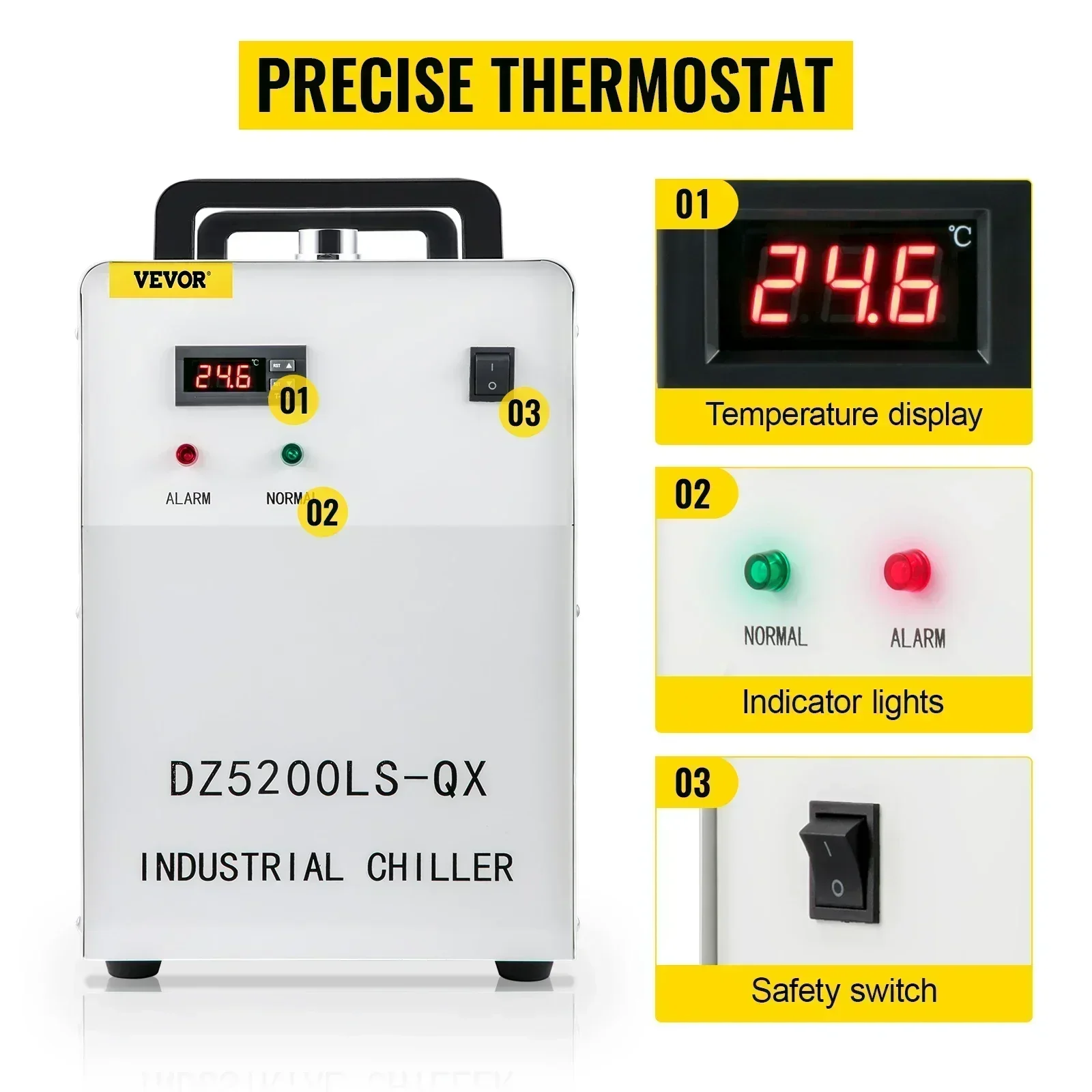 Industrial Cooling Water Chill - огляд і ціна Laser Industrial Chiller