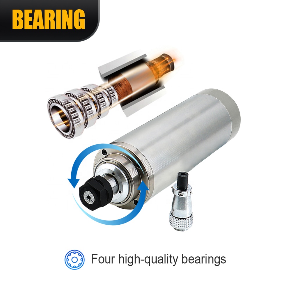 220V ER20 2.2kw 80mm Water Coo - огляд і ціна Cnc Spindle Motor